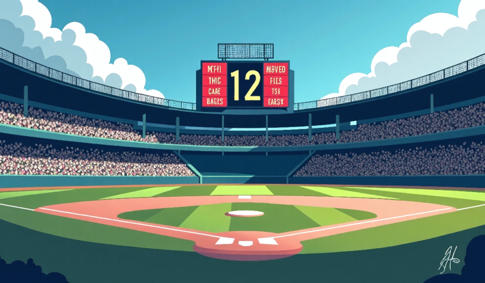 12 MLB Teams Set for 2026 Postseason, 18 Eliminated One by One — AI-generated editorial illustration