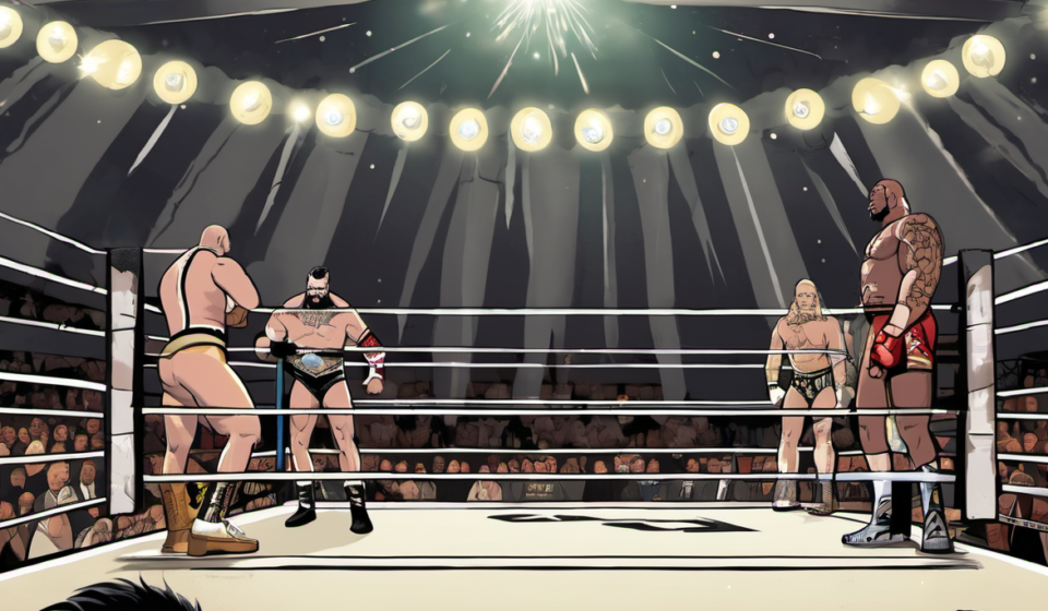 AEW Must Give Former WWE Stars Clear Purpose, Says Vince Russo — AI-generated editorial illustration