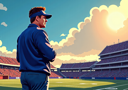 John Harbaugh’s 2026 Coach of the Year Bid: Can He Revive the Giants? — AI-generated editorial illustration