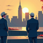 Mamdani Attends 9/11 Memorial Despite 110,000‑Signature Petition — AI-generated editorial illustration