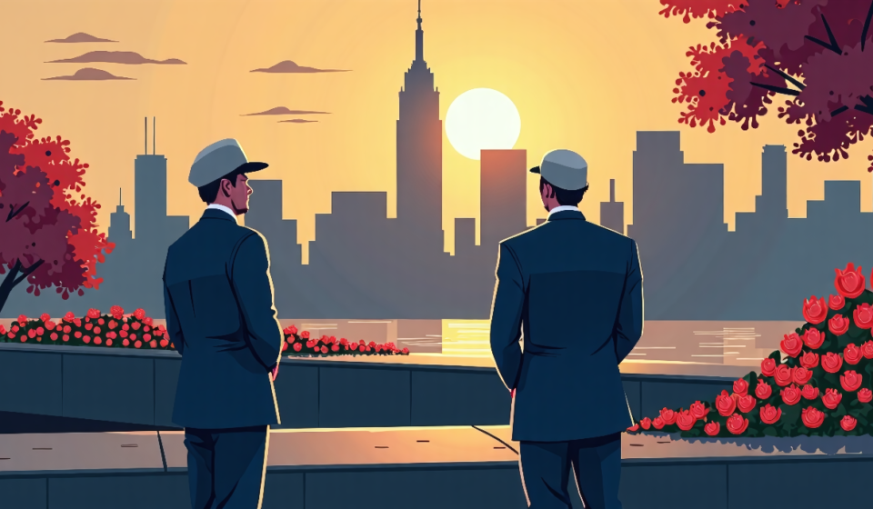 Mamdani Attends 9/11 Memorial Despite 110,000‑Signature Petition — AI-generated editorial illustration