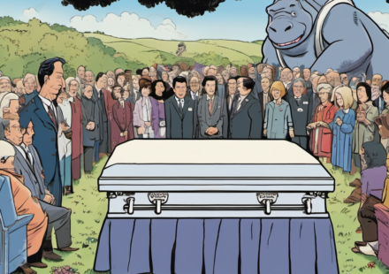 Peter Cullen’s Farewell: A Tribute to the Voice Behind Optimus Prime — AI-generated editorial illustration