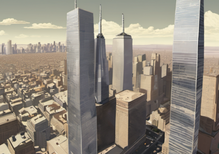 Jay Maisel’s Lens on the Twin Towers: A Photographer’s Legacy — AI-generated editorial illustration