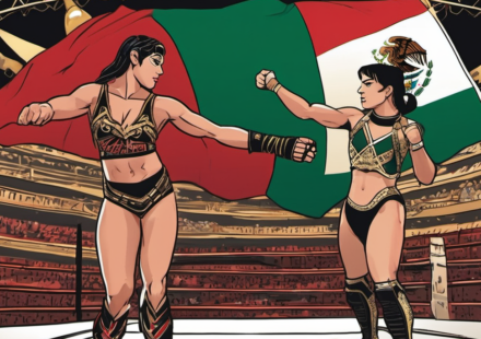 Tessa Blanchard to Clash with Starlight Kid at CMLL’s 93rd Aniversario Build — AI-generated editorial illustration