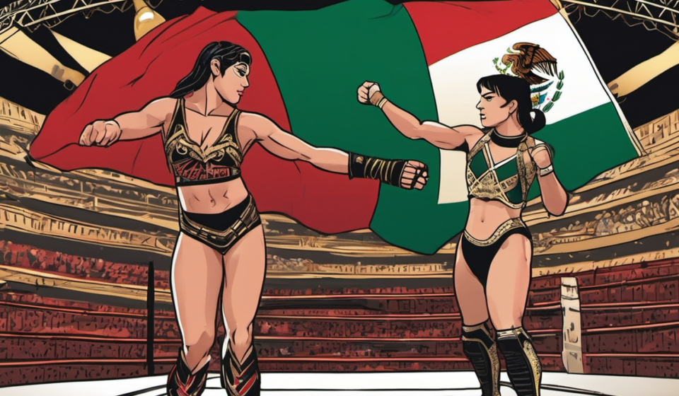 Tessa Blanchard to Clash with Starlight Kid at CMLL’s 93rd Aniversario Build — AI-generated editorial illustration