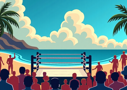 Triple H Announces WWE’s Multi‑Year Return to Hawaii — AI-generated editorial illustration