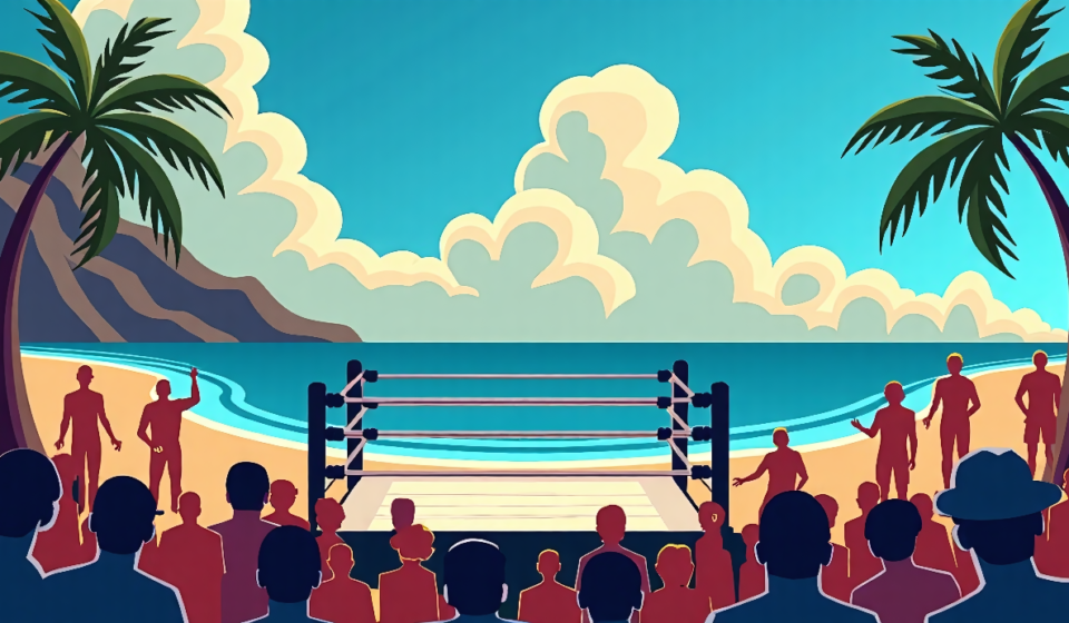 Triple H Announces WWE’s Multi‑Year Return to Hawaii — AI-generated editorial illustration
