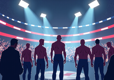 WWE Double‑Tapes Raw & SmackDown in Brooklyn Before Crown Jewel — AI-generated editorial illustration