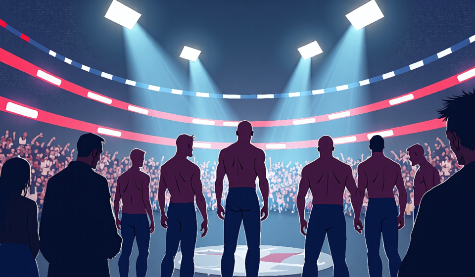 WWE Double‑Tapes Raw & SmackDown in Brooklyn Before Crown Jewel — AI-generated editorial illustration