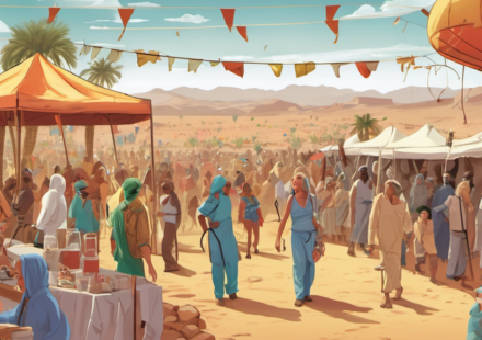 Heart Condition Preceded Burning Man Tragedy — AI-generated editorial illustration