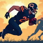 Bears Secure D'Andre Swift with Three‑Year Extension — AI-generated editorial illustration