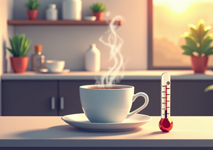 Hot Drinks May Triple Esophageal Cancer Risk, Study Finds — AI-generated editorial illustration
