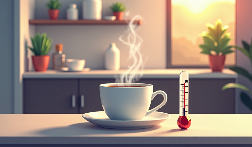Hot Drinks May Triple Esophageal Cancer Risk, Study Finds — AI-generated editorial illustration
