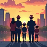 Three Generations of an FDNY Family Remember 9/11 25 Years Later — AI-generated editorial illustration