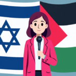 Pink Sets Record Straight on Israel‑Palestine Debate — AI-generated editorial illustration