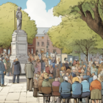 Summit, NJ: A Small Town’s Resilience After 9/11 — AI-generated editorial illustration