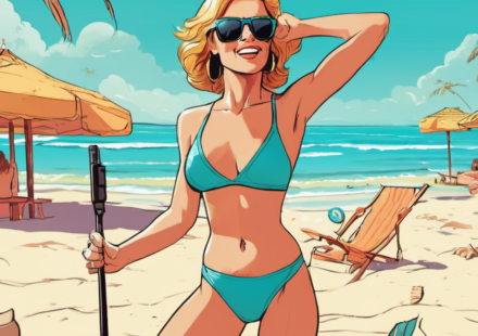 Pop Star’s Sultry Selfie Sparks Weekend Buzz — AI-generated editorial illustration