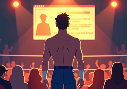 Rebel Shares Urgent Message After AEW Rebel Heart Dynamite — AI-generated editorial illustration