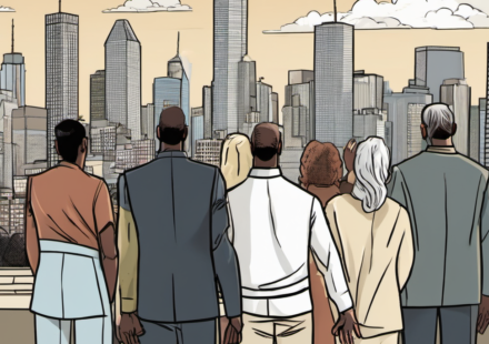 25 Years After 9/11: Stories of Survival, Loss, and Resilience — AI-generated editorial illustration