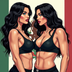 Nikki Bella vs. Paige: Personal Shots Build to SmackDown Showdown in Mexico — AI-generated editorial illustration
