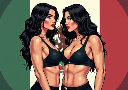 Nikki Bella vs. Paige: Personal Shots Build to SmackDown Showdown in Mexico — AI-generated editorial illustration