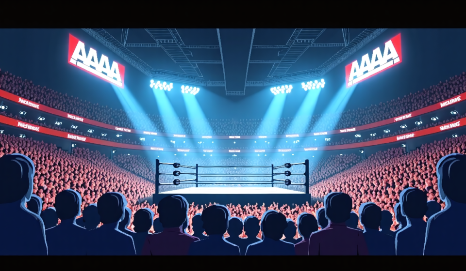 TripleMania 34 Night One: AAA’s Grand Las Vegas Showdown — AI-generated editorial illustration
