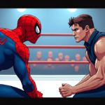 Matt Cardona & Brian Myers Star on Spider‑Man Variant Cover — AI-generated editorial illustration