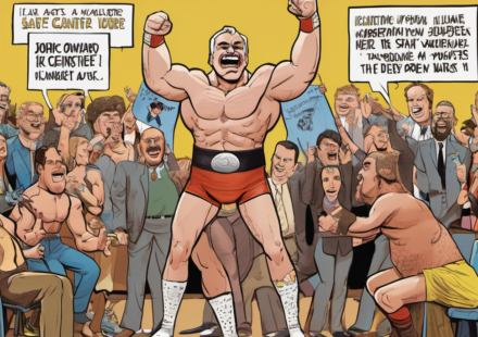 All Elite Comedy 2026 Lineup: Harley Cameron, Megan Bayne, Glacier and More — AI-generated editorial illustration