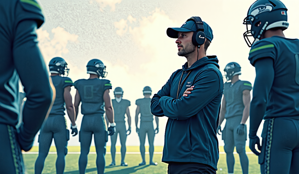 Aden Durde’s Darkside 2.0: Seahawks Seek 2026 Defensive Glory — AI-generated editorial illustration