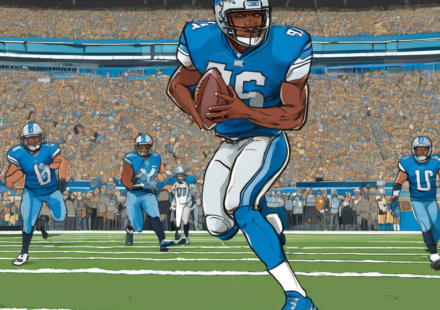 Jahmyr Gibbs: Why He’s a No. 1 Fantasy Football Pick — AI-generated editorial illustration
