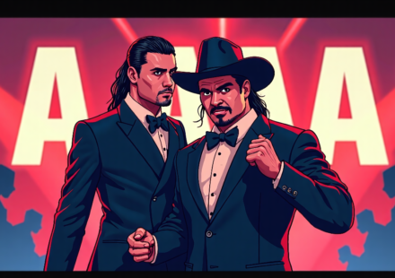 Rey Mysterio Hails The Undertaker’s AAA Impact as ‘Perfect Formula’ — AI-generated editorial illustration