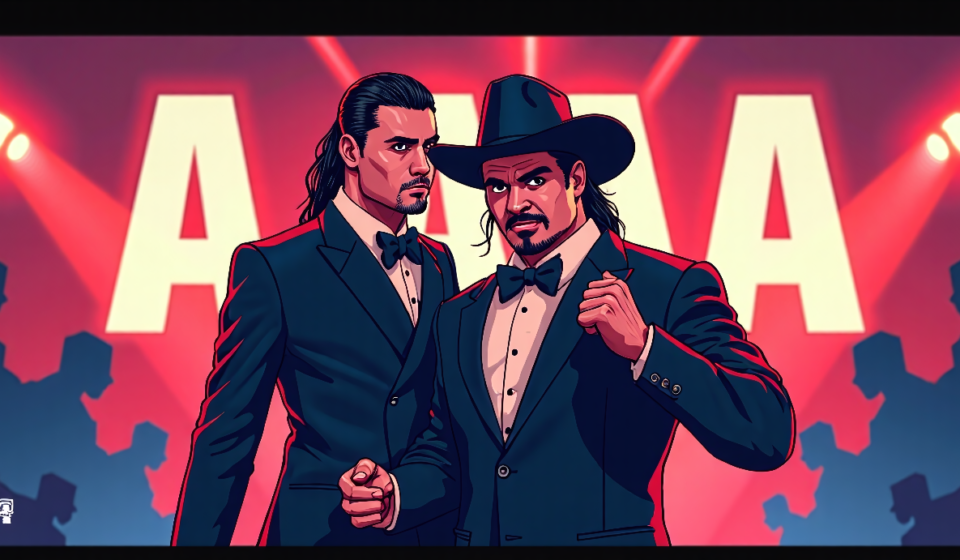 Rey Mysterio Hails The Undertaker’s AAA Impact as ‘Perfect Formula’ — AI-generated editorial illustration