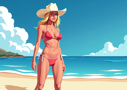 Kelsea Ballerini Celebrates 33rd Birthday with Stunning Bikini Shots — AI-generated editorial illustration