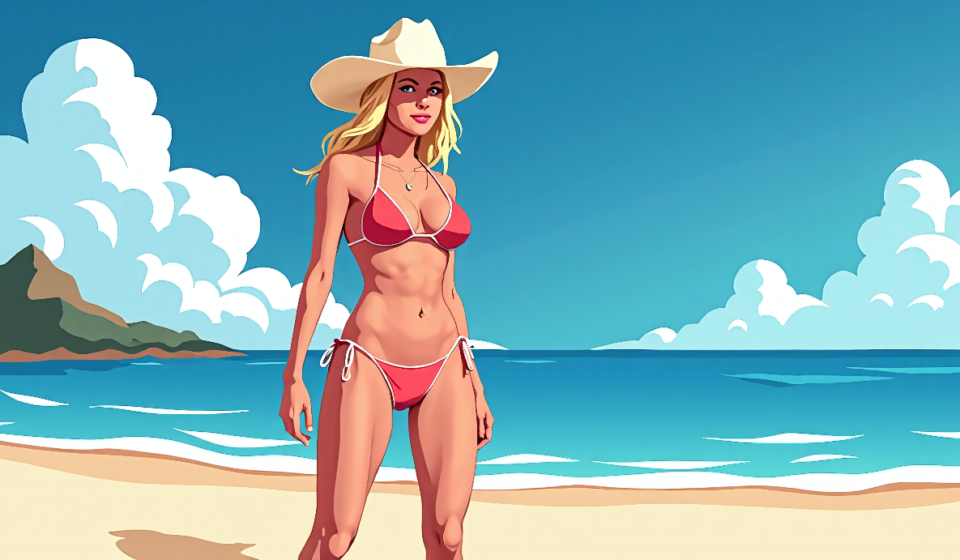 Kelsea Ballerini Celebrates 33rd Birthday with Stunning Bikini Shots — AI-generated editorial illustration