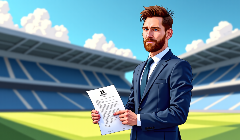 Lionel Messi Set to Take Majority Stake in Spanish Second‑Division Club Eldense — AI-generated editorial illustration
