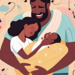 Lady Gaga and Fiancé Michael Polansky Celebrate First Baby — AI-generated editorial illustration