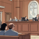 Plymouth DA May Break No‑Deal Rule After Lindsay Clancy Mistrial — AI-generated editorial illustration