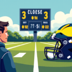 Meyer Says Michigan’s Problems Are Bigger Than Bryce Underwood’s Loss — AI-generated editorial illustration