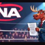 Moose Risks TNA Career for Kazarian Rematch, Hogan Earns TV Title Shot — AI-generated editorial illustration