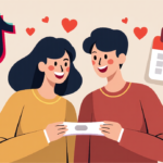TikTok Stars Squirmy and Grubs Announce Baby on the Way — AI-generated editorial illustration