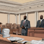 Marcellus Wiley’s Courtroom Clash with Estranged Wife Annemarie — AI-generated editorial illustration