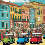 Rome Faces Pushback as Golf Cart Tours Surge 147% — AI-generated editorial illustration