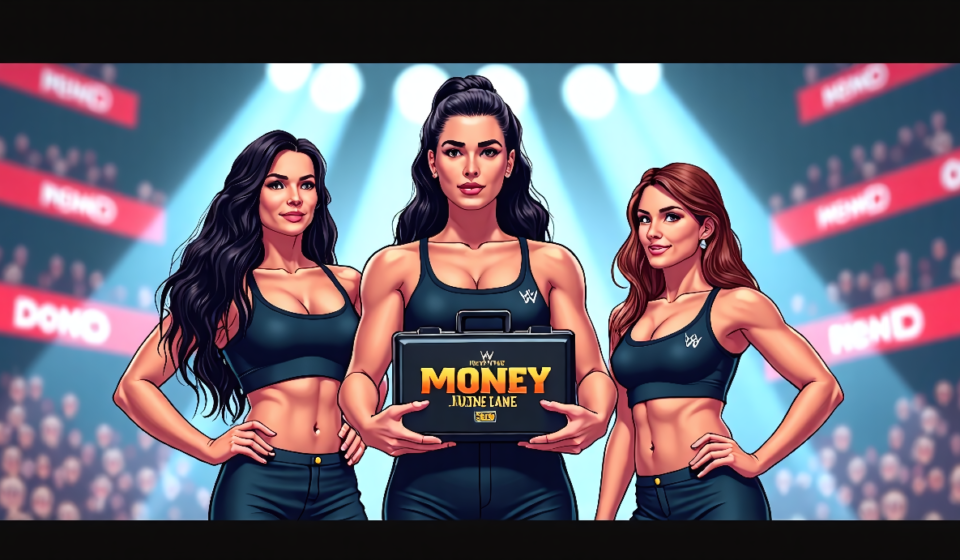 Roxanne Perez Reassures Judgment Day Amid Money in the Bank Rumors — AI-generated editorial illustration