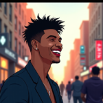 Melo Keeps It Light at NYFW, Dodges Clippers Drama — AI-generated editorial illustration
