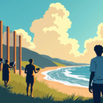 Fort Bragg Residents Protest $9.5 M Fence That Blocks Ocean Views — AI-generated editorial illustration