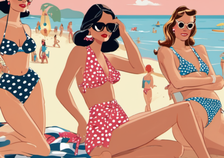 Hollywood Stars Shine in Polka‑Dot Bikinis—See the Spotted Swim Style — AI-generated editorial illustration