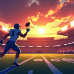 Michigan’s Hail Mary Ranked Among College Football’s Wildest Finishes — AI-generated editorial illustration