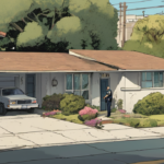 Kamala Harris & Doug Emhoff’s LA Home Targeted in Trespass Incident — AI-generated editorial illustration
