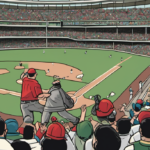 Yankee Stadium Chaos: Palestinian Flag-Waving Man Tackled by Security — AI-generated editorial illustration