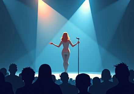 Celine Dion’s Triumphant Return: First Concert in Six Years After Rare Disorder — AI-generated editorial illustration